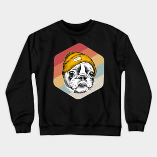 Frenchie Bulldog Retro Vintage Crewneck Sweatshirt